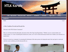 Tablet Screenshot of htlkkarate.com